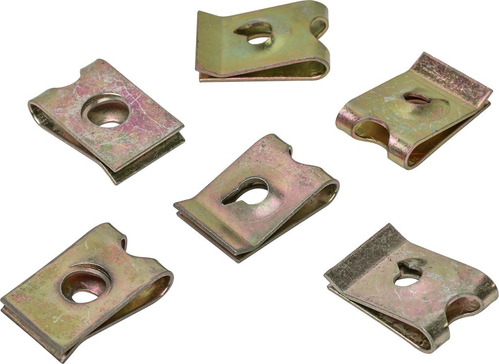 30x Universal Halterungs Klammer Klemmmutter | 16,6 x 11,2 mm