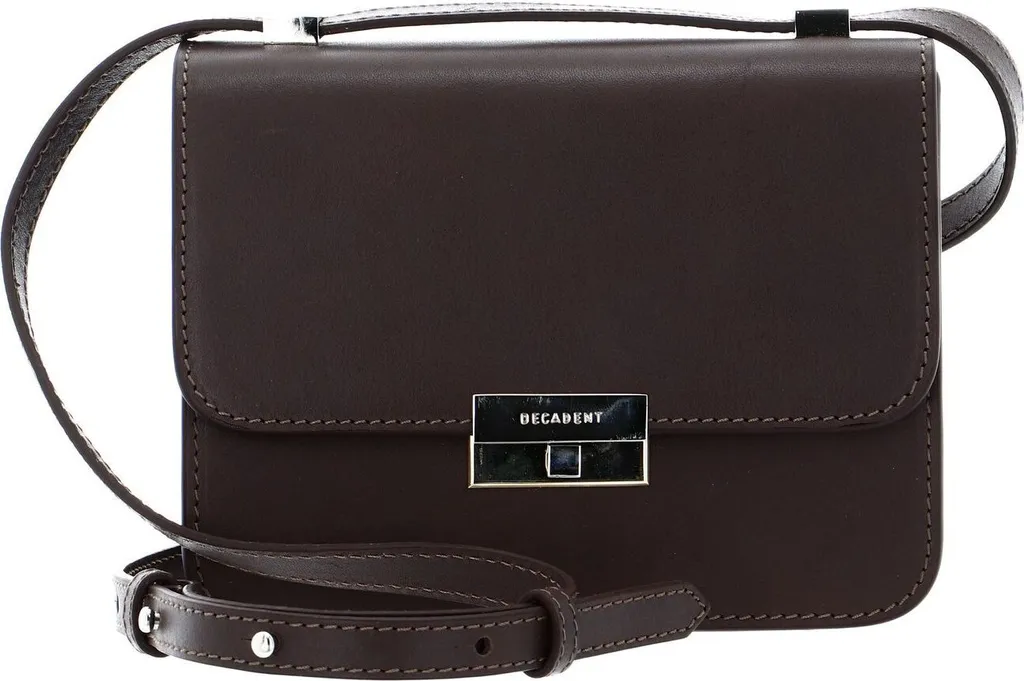 DECADENT Pelle borsa a tracolla borsa da sera Rhea Small Cross-Body Bag Vegetal Mocha marrone