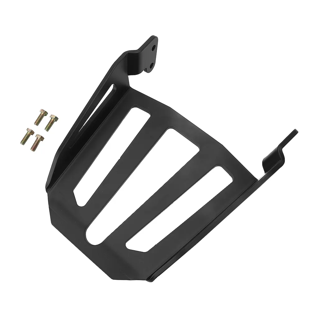 Porte-bagages moto en fer renforcé, structure noire anti-vibration