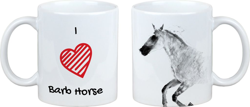 Barb-Pferd - Tasse mit Pferd, niedliche Tasse mit Grafik, Geschenk mit Ihrem Foto von der Marke Art-Dog