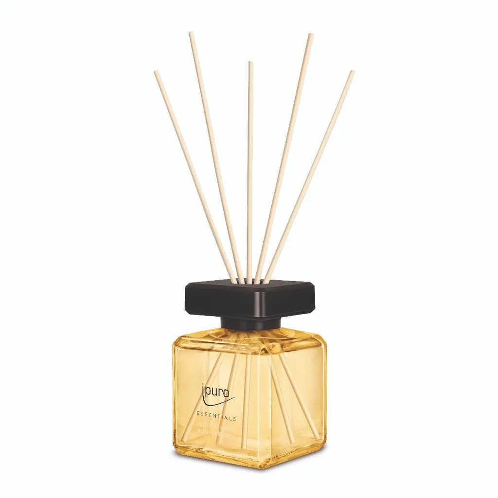 Diffuseur de Parfum Soft Vanilla Ipuro 200 ml avec Bâtonnets en Rotin