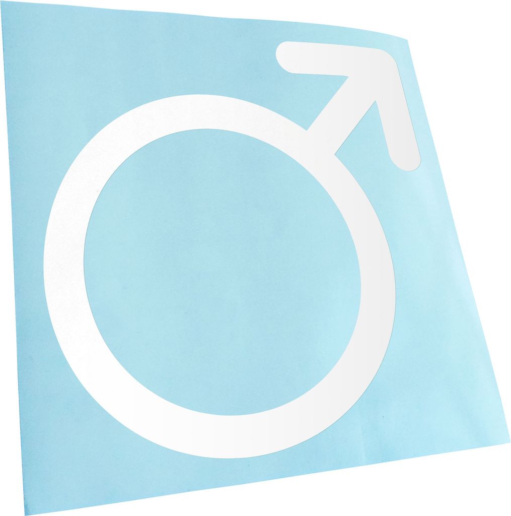 Kiwistar - Autoaufkleber - Männliches Geschlecht - Weiss - 24x24cm - Aufkleber für Auto, Laptop, Fahrrad, LKW, Motorrad mehrfarbig JDM Decal Racing