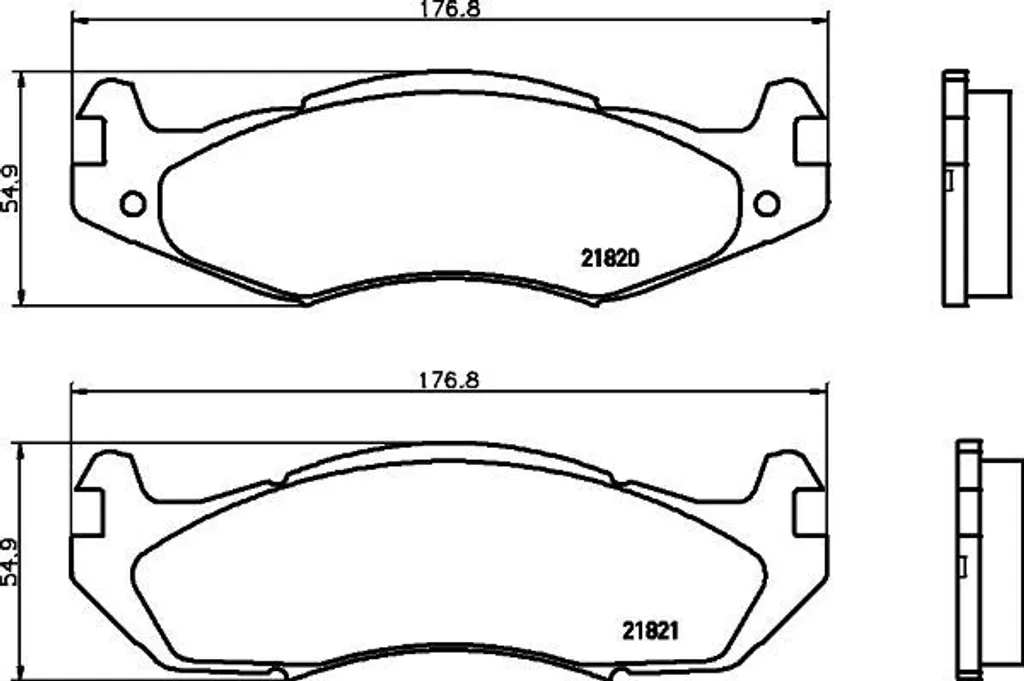 Plaquettes de frein HELLA haute durabilité pour Cherokee XJ 8DB355006371