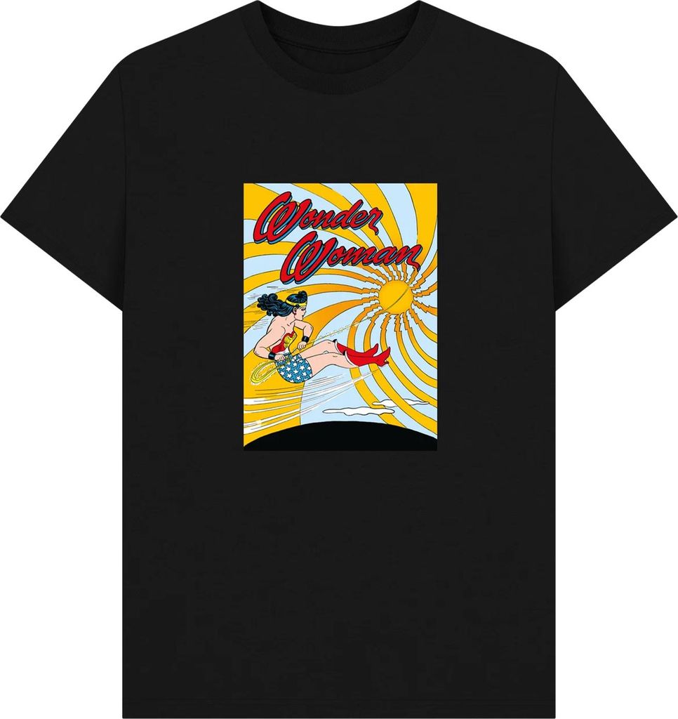 Wonder Woman - T-Shirt für Herren/Damen Uni PN1281 (S) (Schwarz)