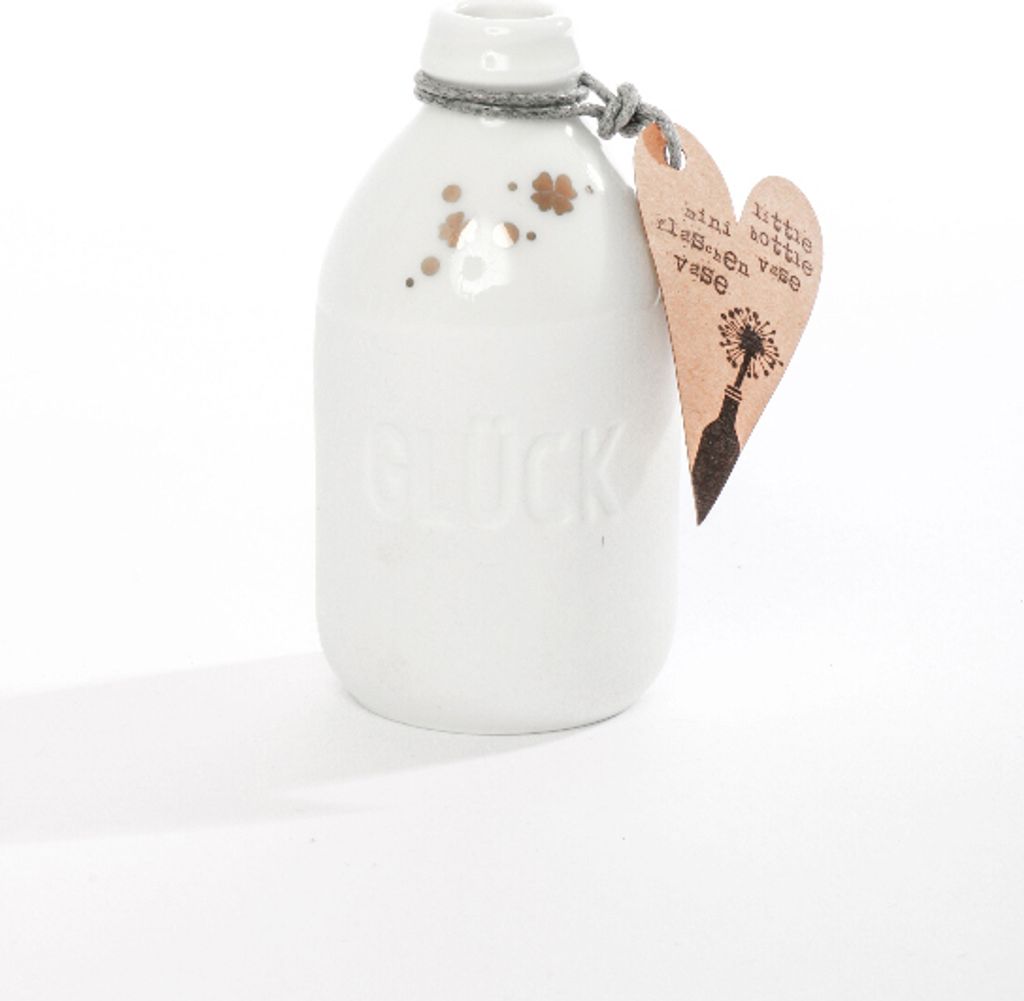 Mini Flaschenvase Glück