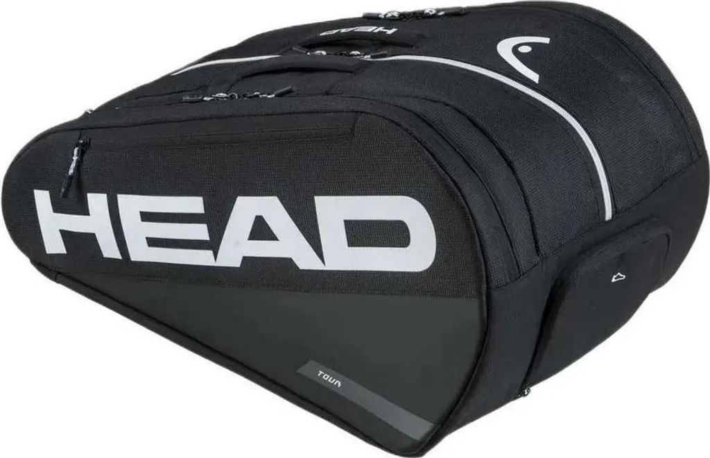 Sac de padel Head Tour Noir 261306 avec Compartiments Renforcés Pro