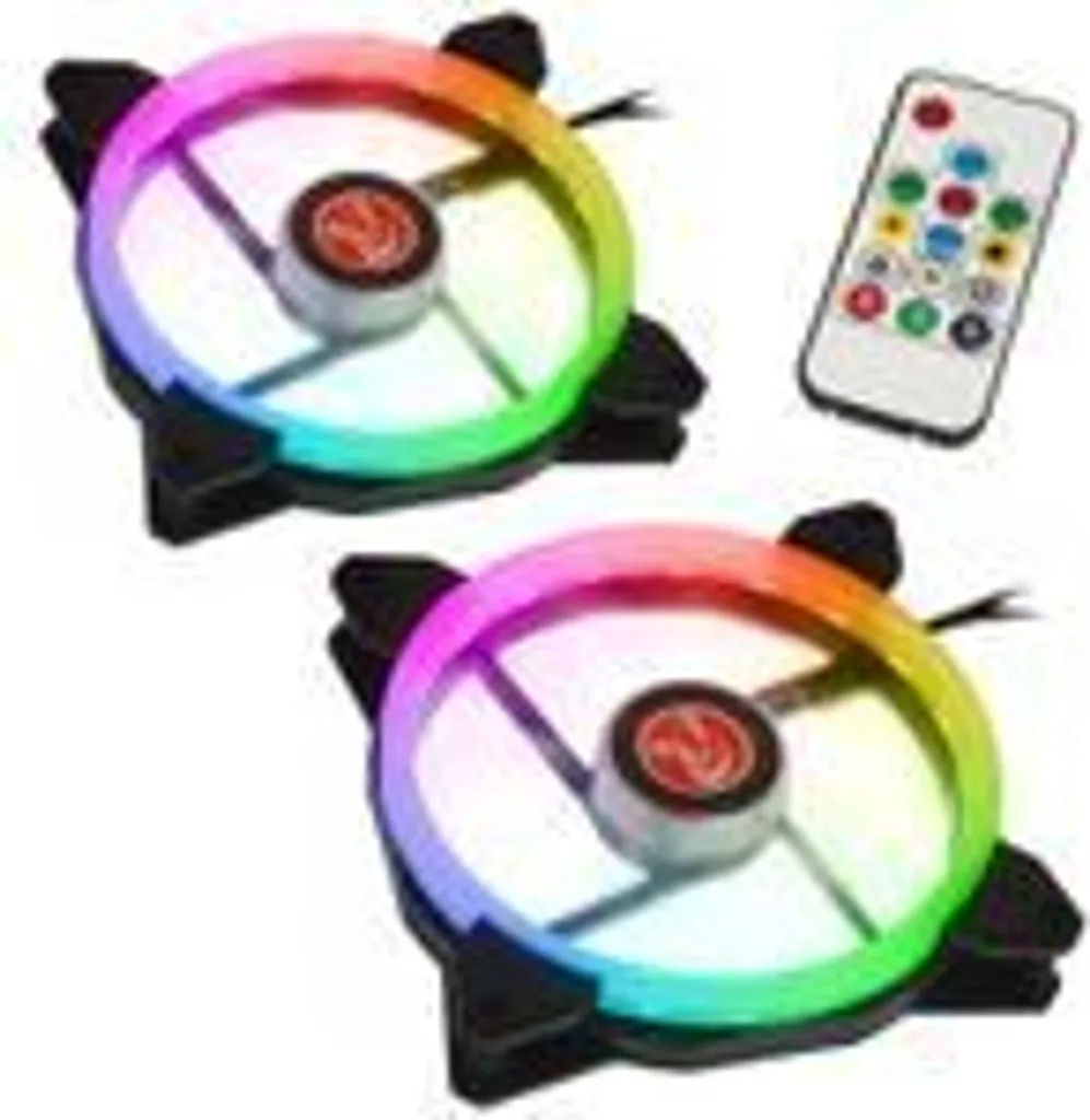 Ventilateur PC 140mm RGB Pack Duo RAIJINTEK IRIS 14 pour Boîtier Gamer