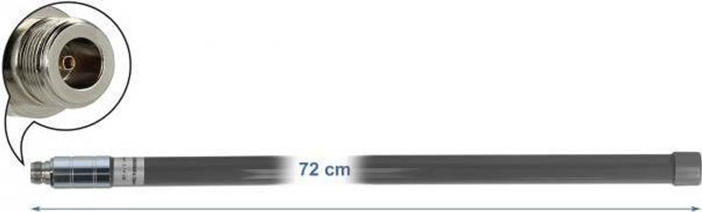 DELOCK LPWAN 433 + 868 MHz Antenne N Buchse 2 dBi 72 c