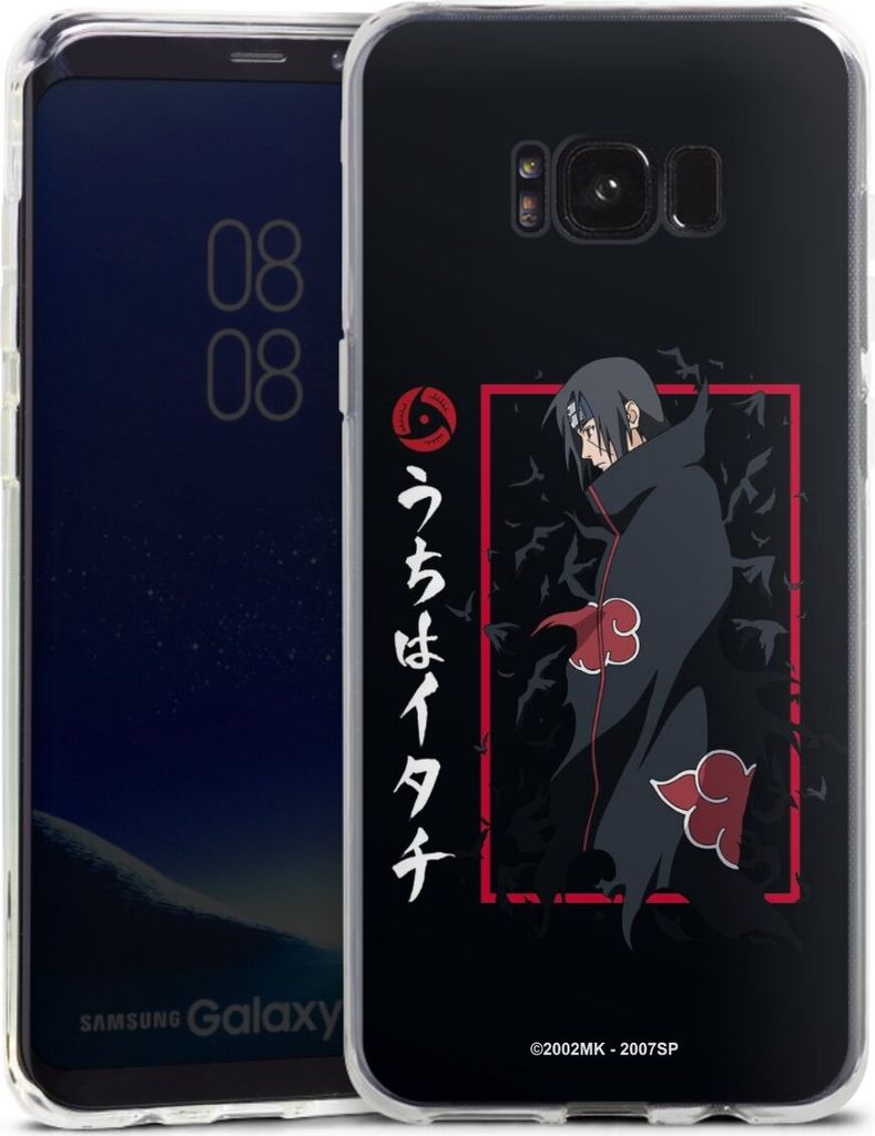 DeinDesign Handyhülle für Samsung Galaxy S8 Plus Silikon Hülle Case Smartphone Schutzhülle Naruto Shippuden Offizielles Lizenzprodukt Itachi ...