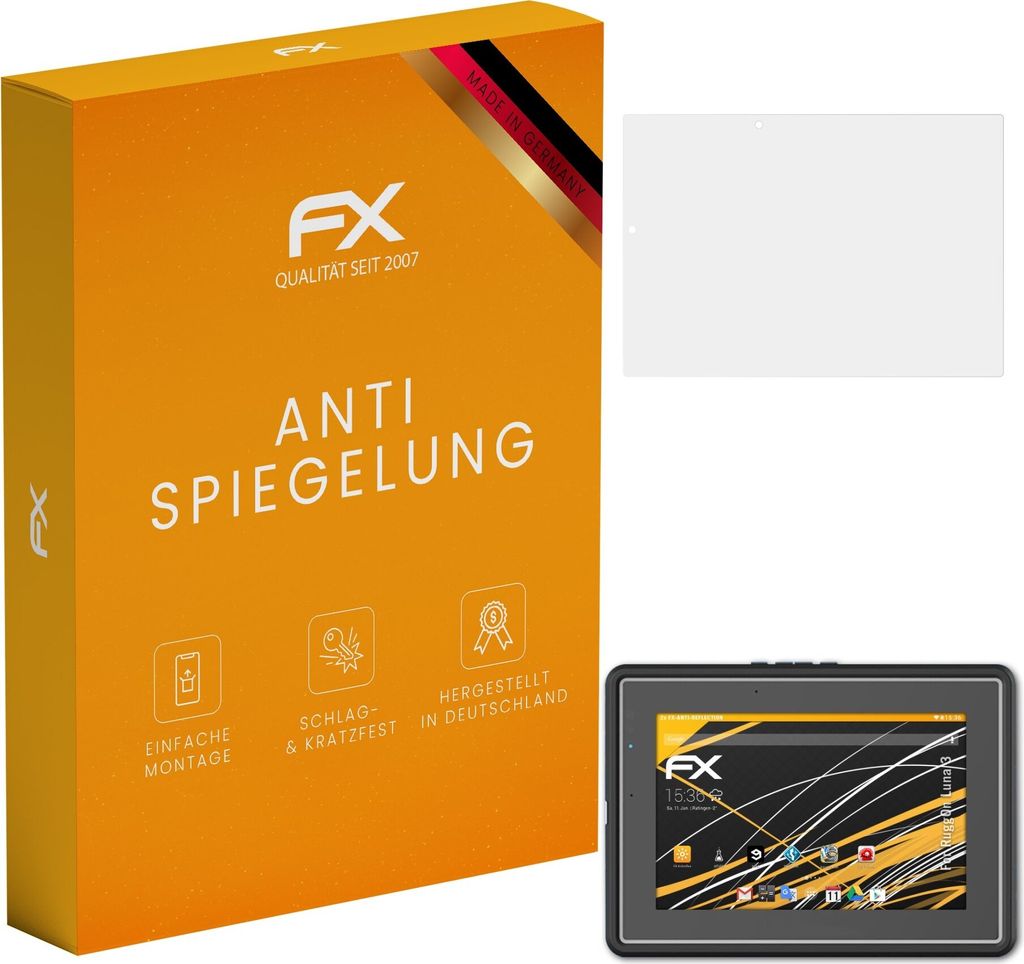 atFoliX FX-Antireflex 2x Schutzfolie kompatibel mit RuggOn Luna 3 Displayfolie