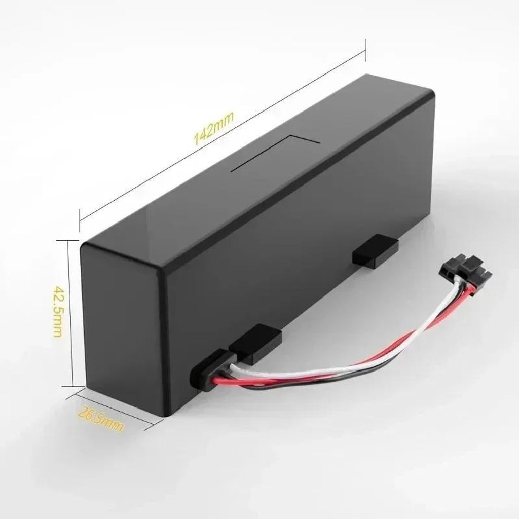Ersatzakku für Saugroboter - Li-Ion 14,8V 6800mAh - kompatibel mit Xiaomi Mijia LDS, Mi Robot Vacuum-Mop P/2S, Haier JX37 - 14,2×4,25×2,65 cm