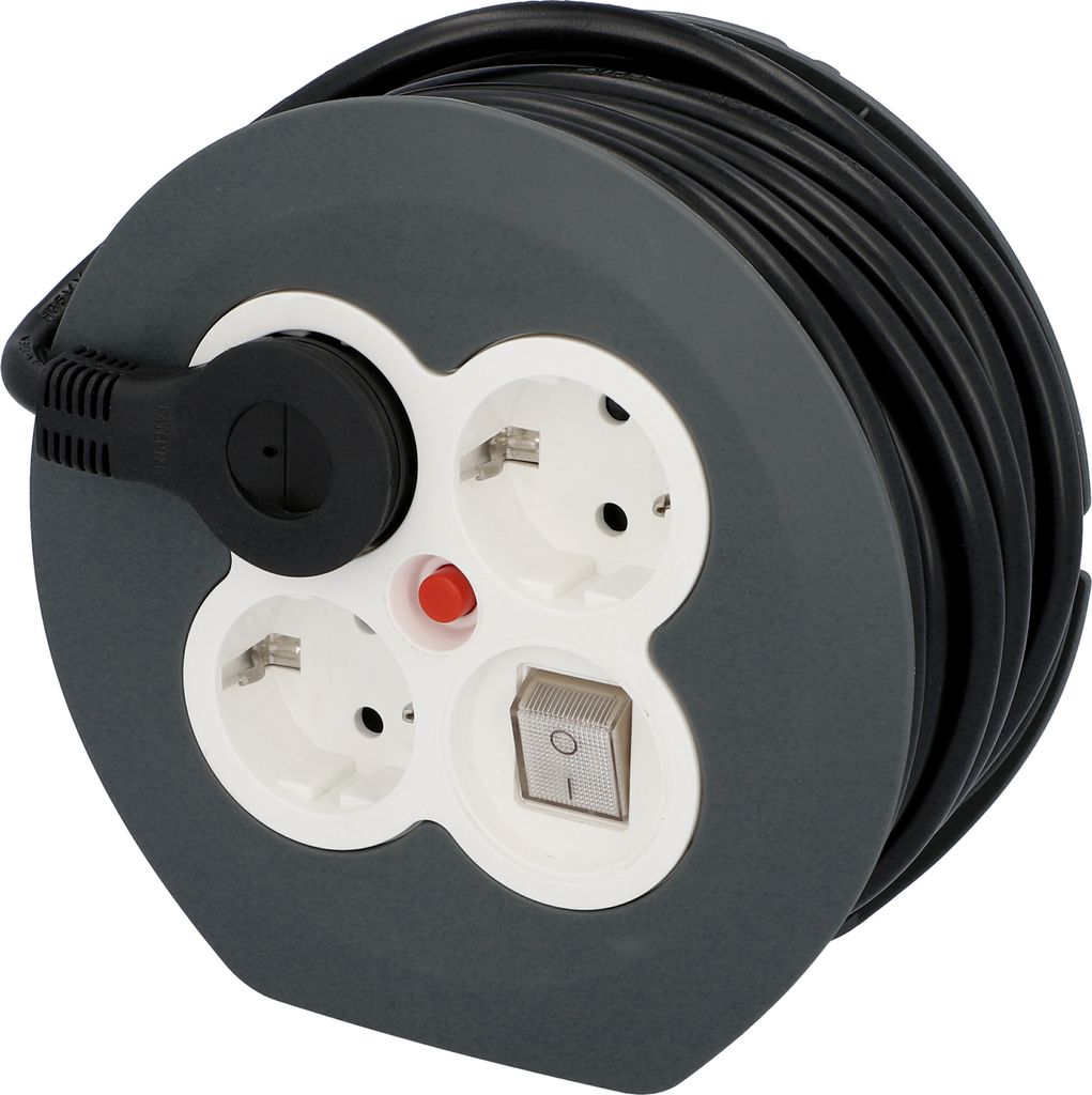 UNITEC Kabeltrommel KiSi H05VV-F3G 1,5mm2 7m