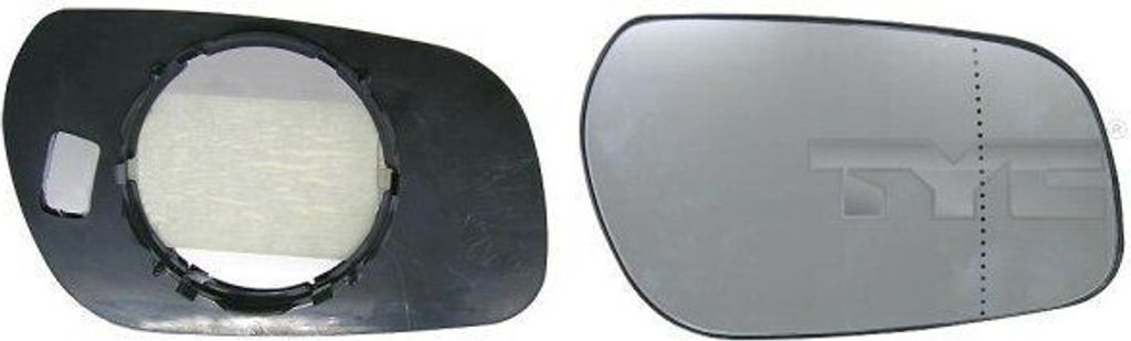 TYC Spiegelglas Außenspiegel Links für CITROËN XSARA (N1) Asphärisch 305-0042-1