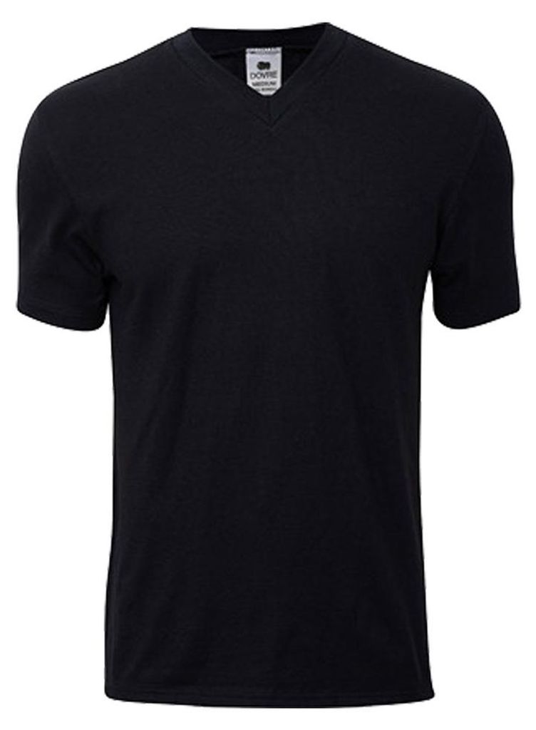 Dovre 650 V-Neck Shirt 2er Pack black M