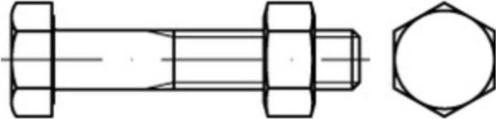 Reyher Sechskantschrauben ISO4014 A 4-70 CE Mu M 24x120 (10 Stück)