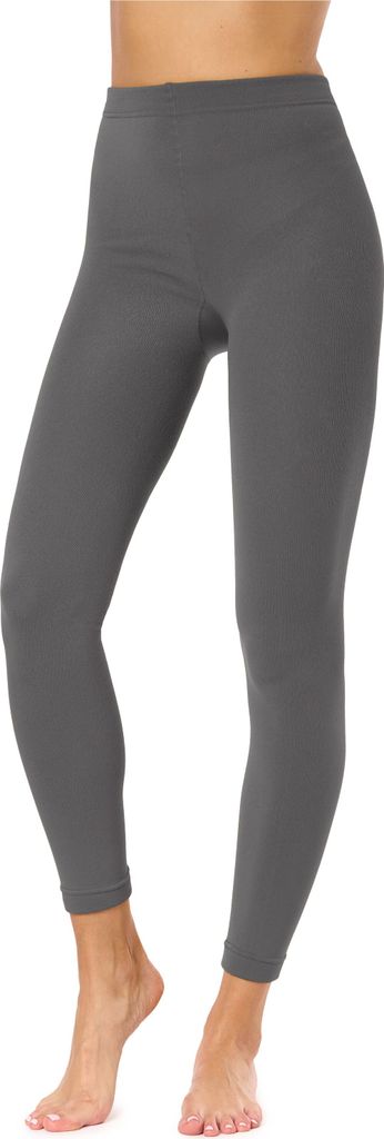 Merry Style Damen mikrofaser Leggings plus size MS-163 100 DEN (Smoky, XL-XXL) .