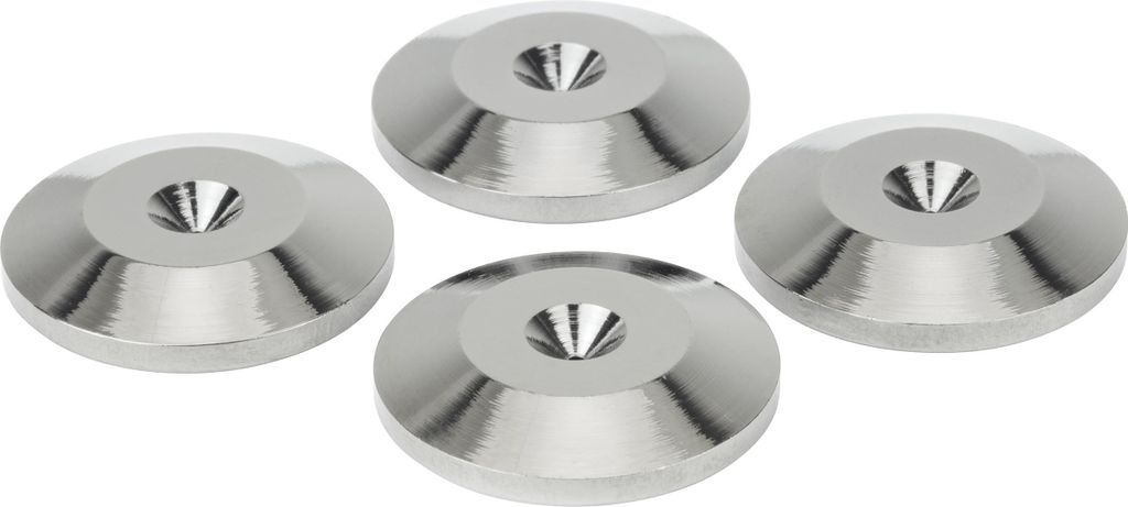 Dynavox Unterlegscheiben für Spikes - 4er Set - silber - Dynavox