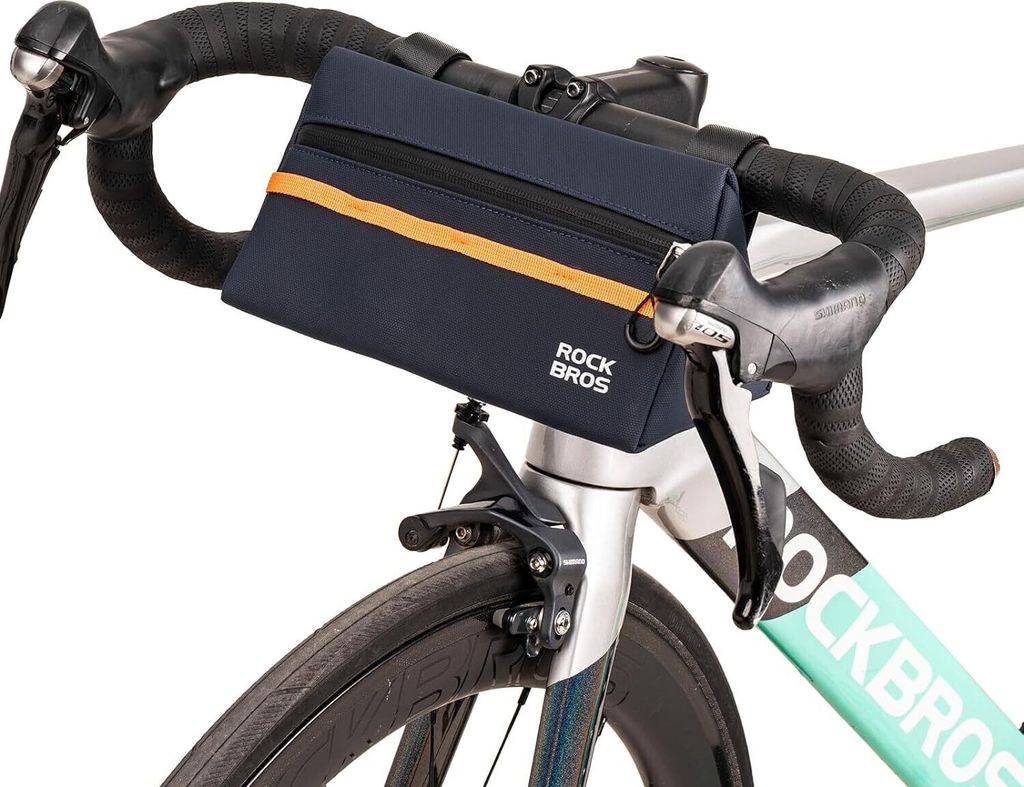 ROCKBROS Fahrradlenkertasche Dreieckstasche 1,3L Fronttasche für Rennrad, MTB, Dunkelblau