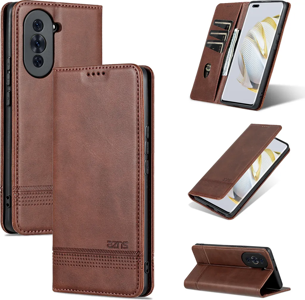 Custodia Huawei Nova 10 Pro in Pelle Caffè: Eleganza Senza Tempo