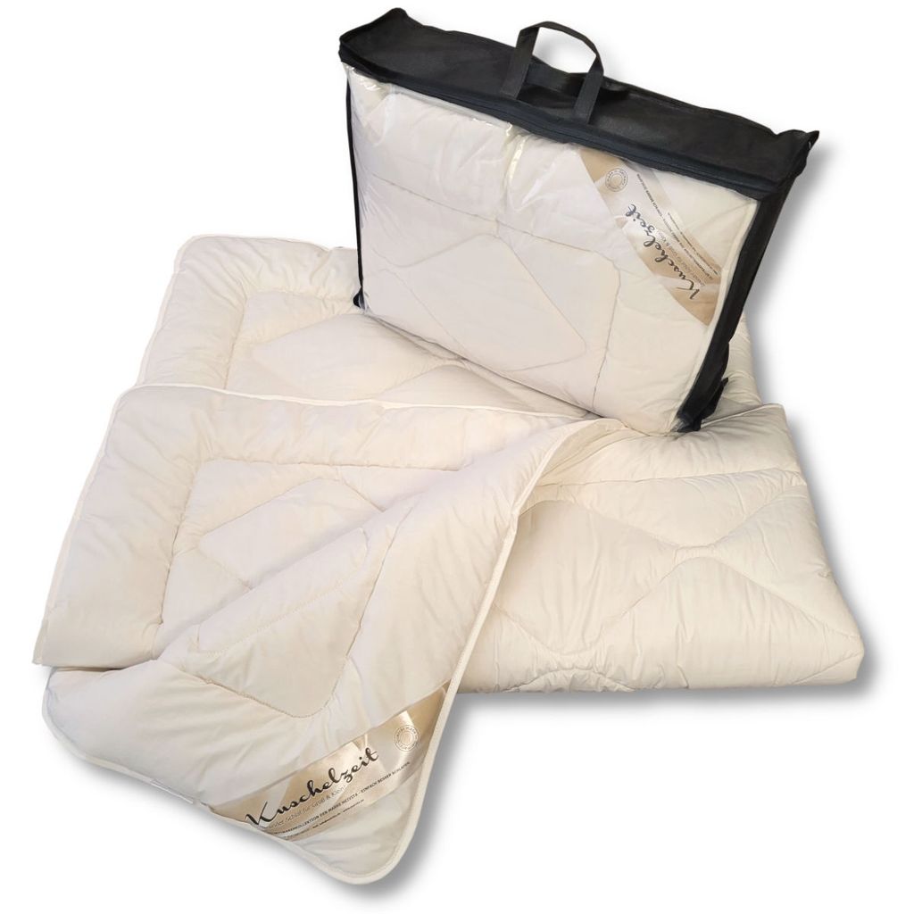 Merino Schafschurwolle + Zirbe Ganzjahresdecke Kuschelzeit  Produktbild 