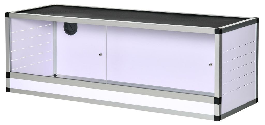 Terrario PawHut in alluminio per rettili e anfibi – Vasca Immagine del prodotto 