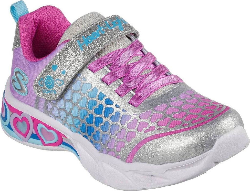 Skechers Sweetheart Lights Lovely Colors Silber SMLT Größe EU 34