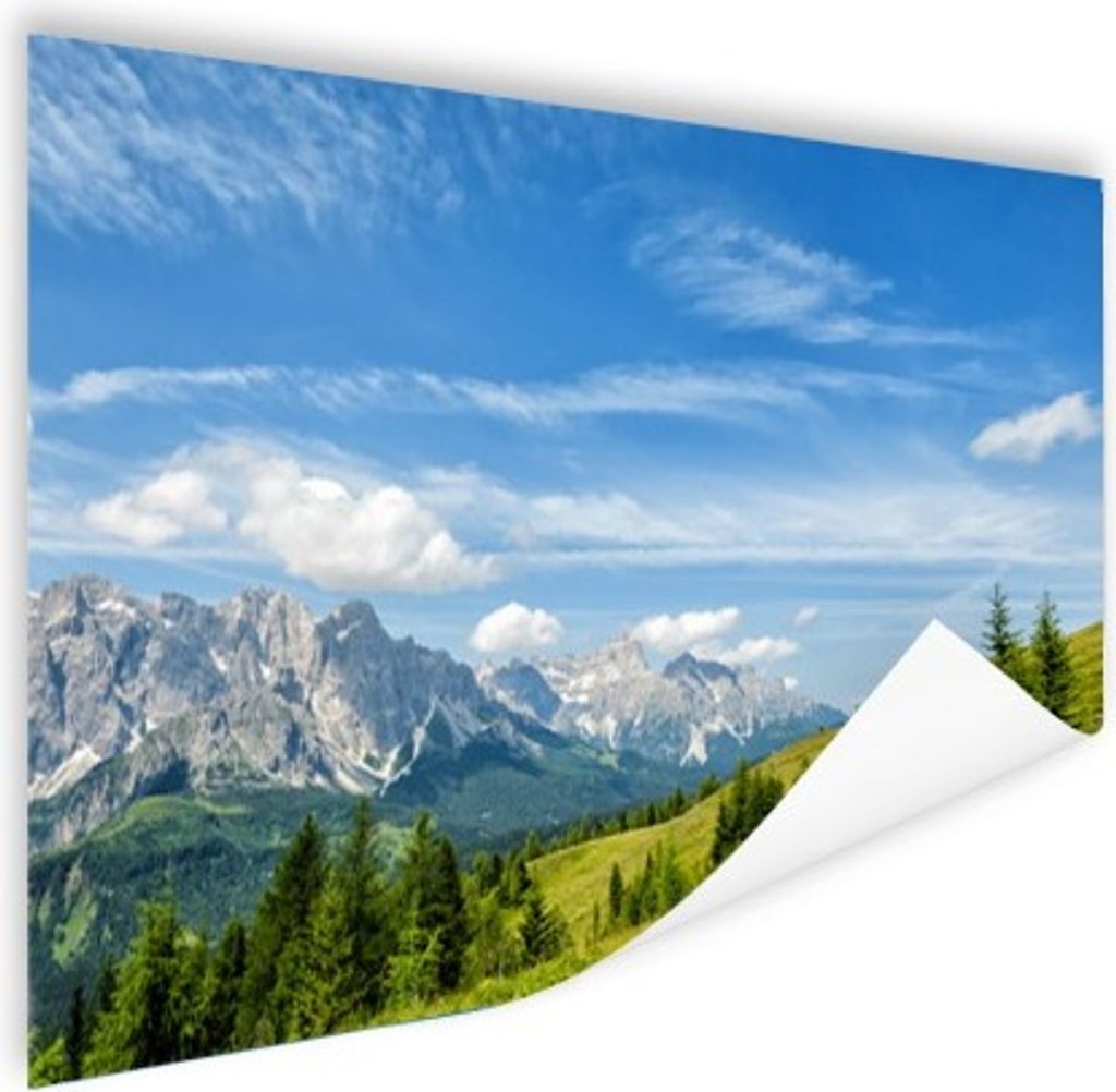MuchoWow Poster Alpen - Berge - Gras 120x80 cm - Bilder