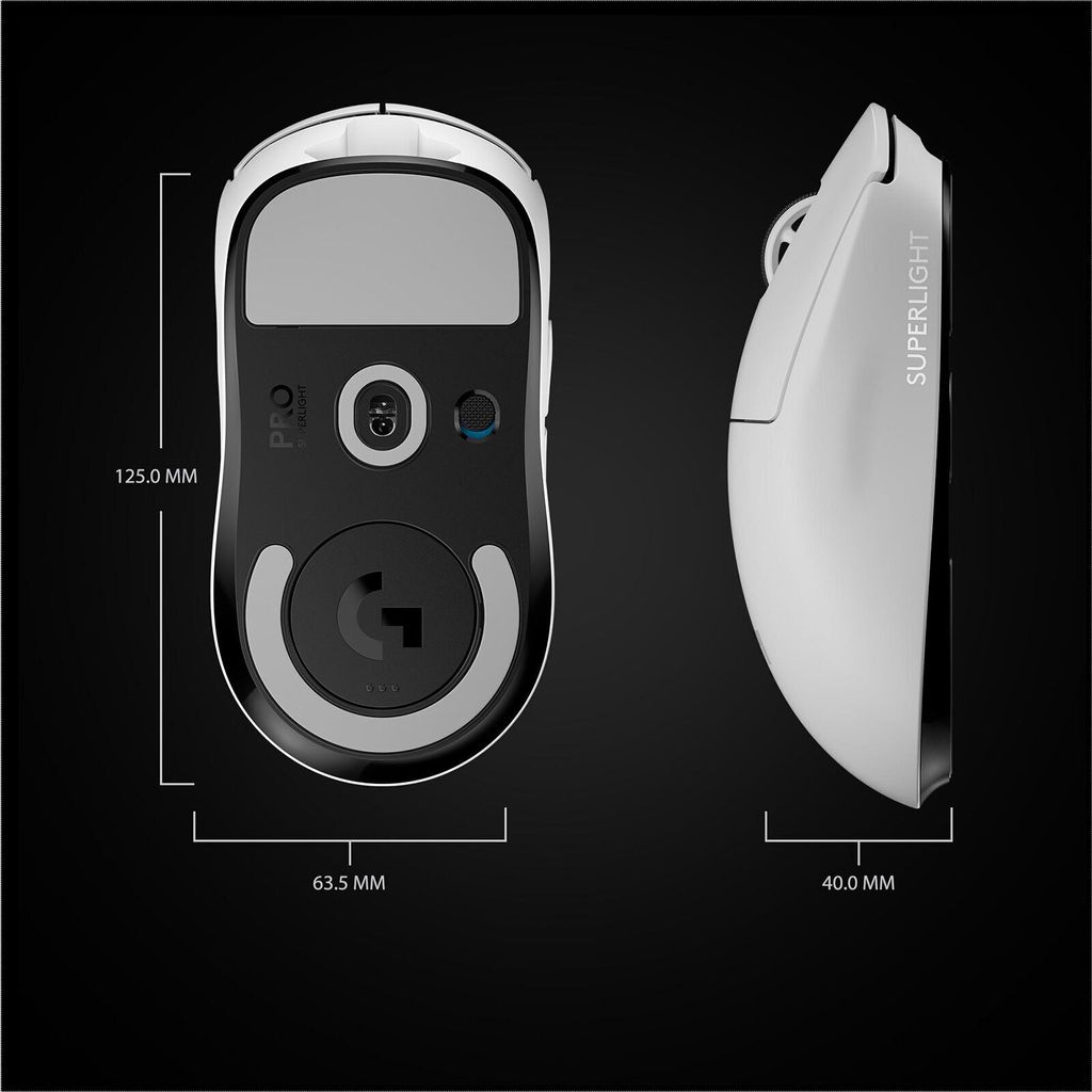 Logitech PRO X SUPERLIGHT WIRELESS GAMING MOUSE WHITE EER - Produktbild 23