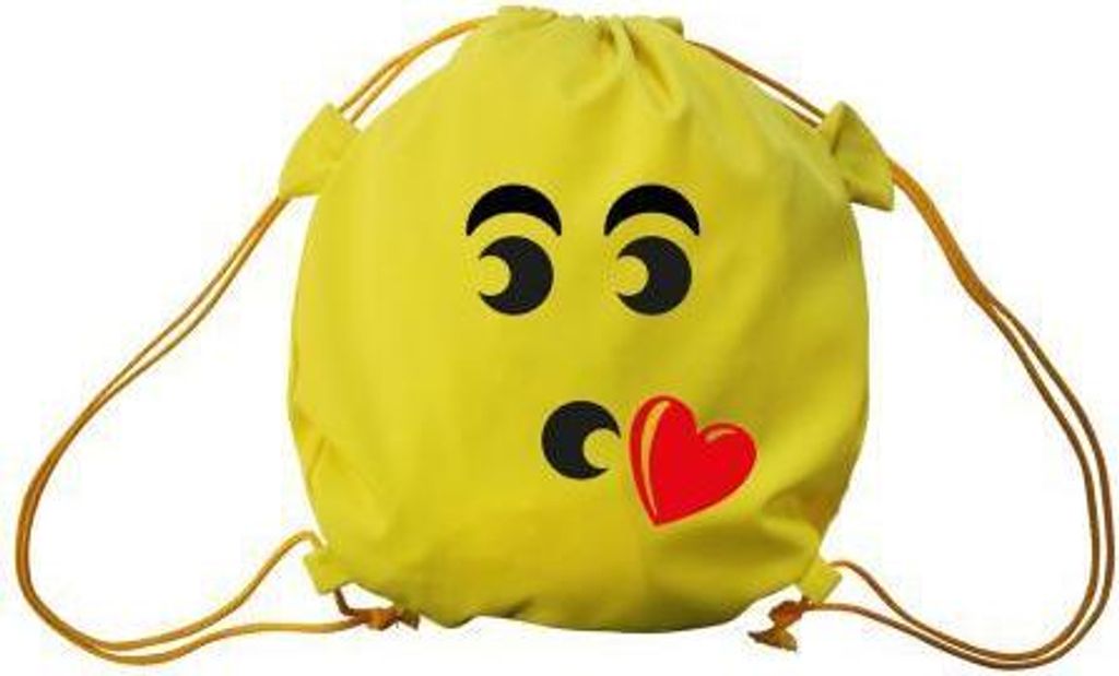 Trend-Bag mit Aufdruck - Smilie Kiss - 65210 - Turnbeutel Sporttasche Rucksack