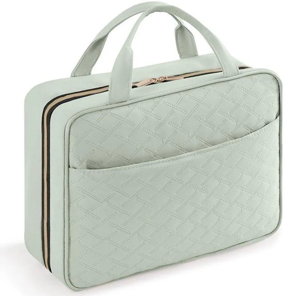 Grande trousse de toilette suspendre avec crochet voyage menthe