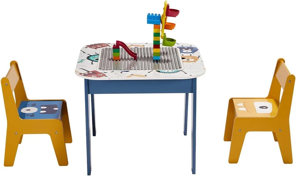 Table de Jeu Monster Ginger Home avec Plateau Réversible pour Enfants - 13