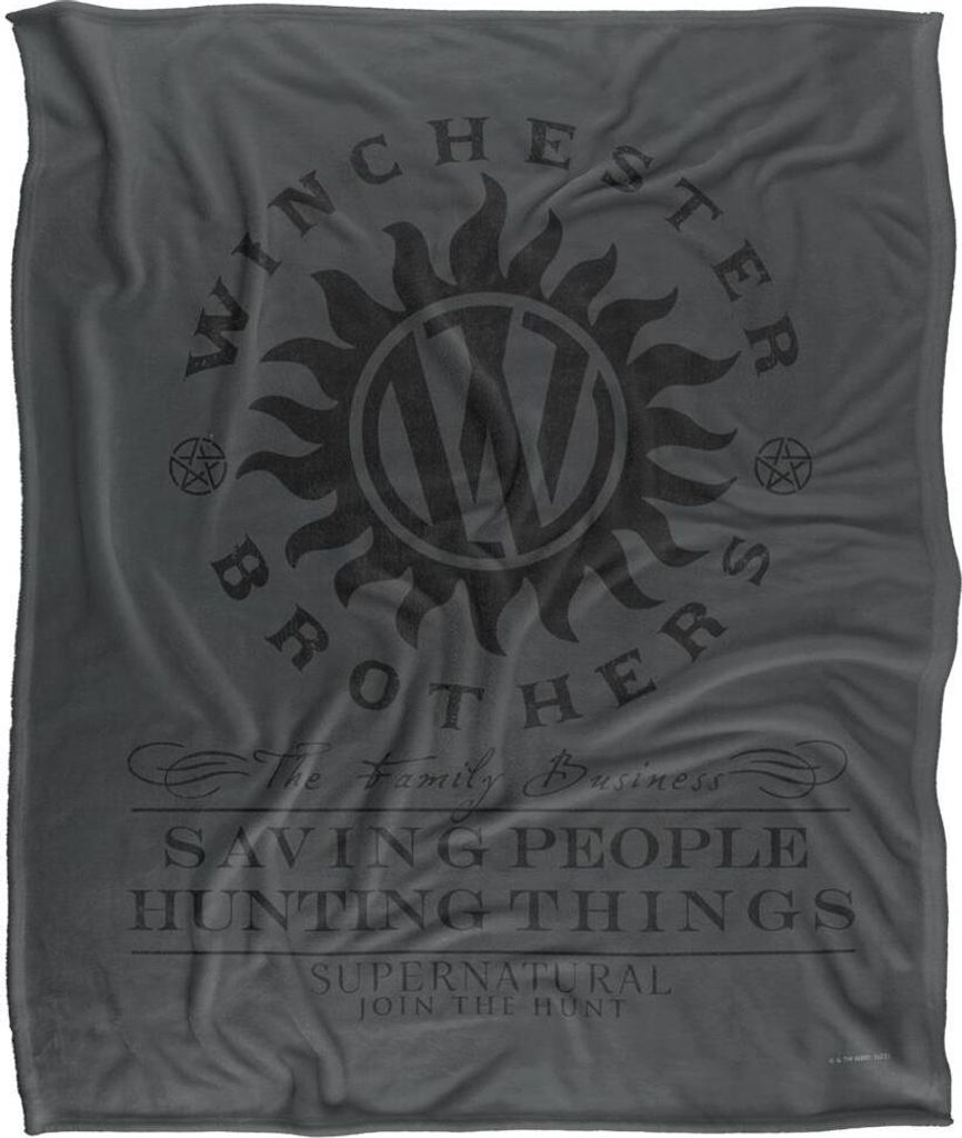 Supernatural - Decke "Winchester Bros", Logo TV19483 (Einheitsgröße) (Bunt)
