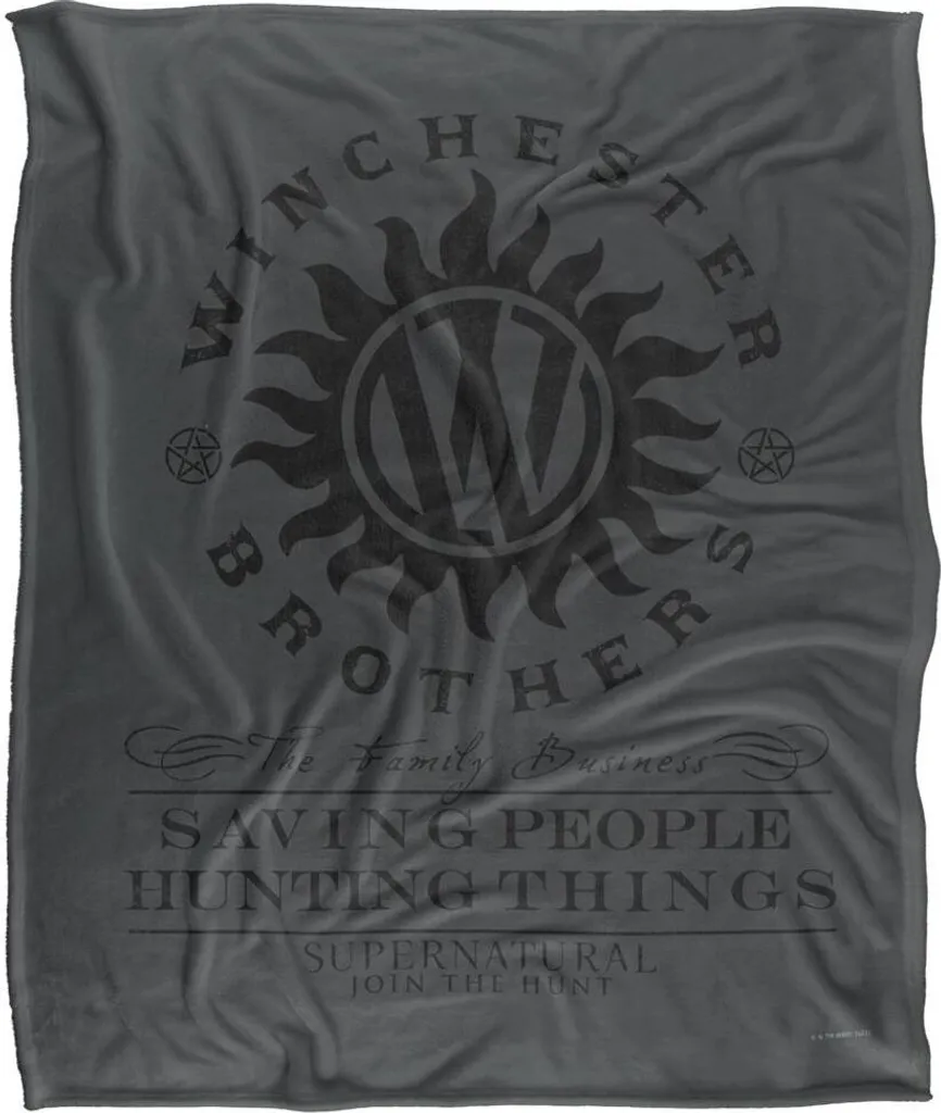 Couverture Supernatural Winchester Bros TV19483 Multicolore Taille Unique