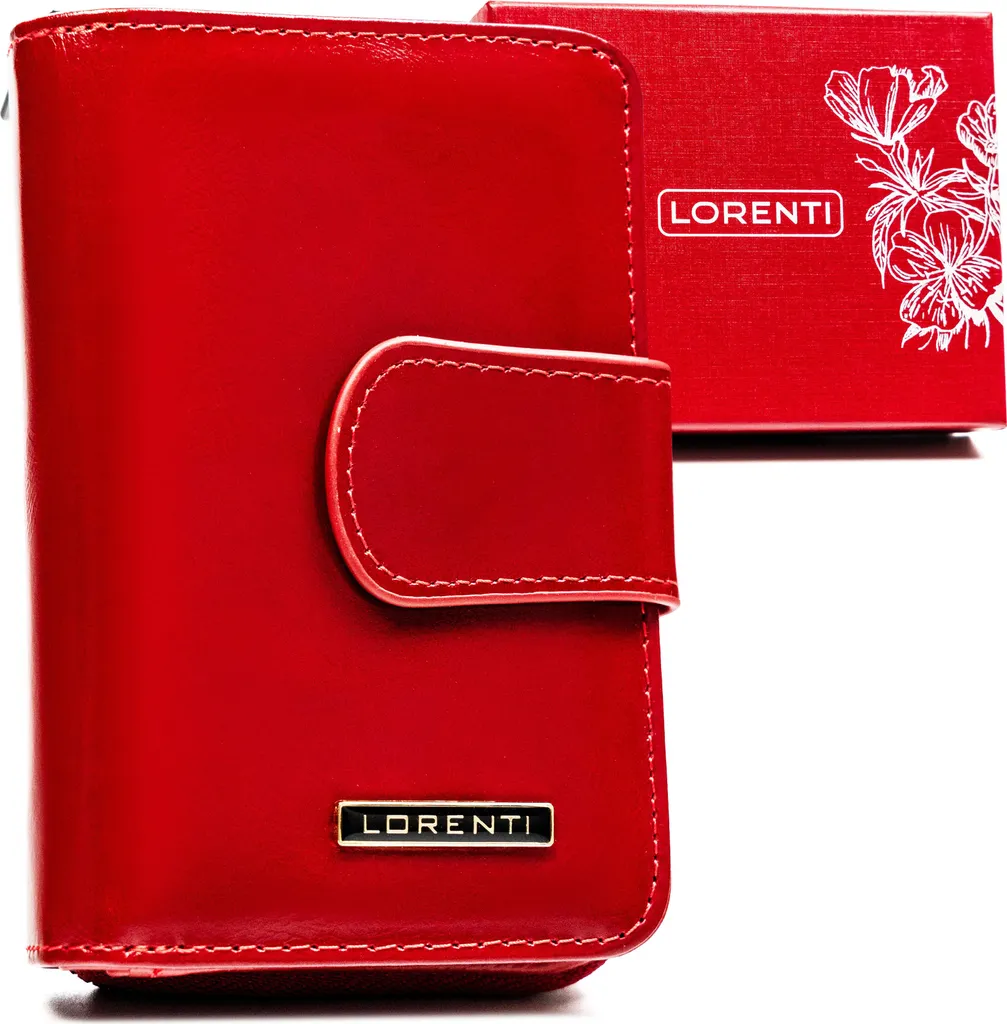 Elegante Portafoglio Lorenti Rosso in Vera Pelle - Accessorio Donna Luxury