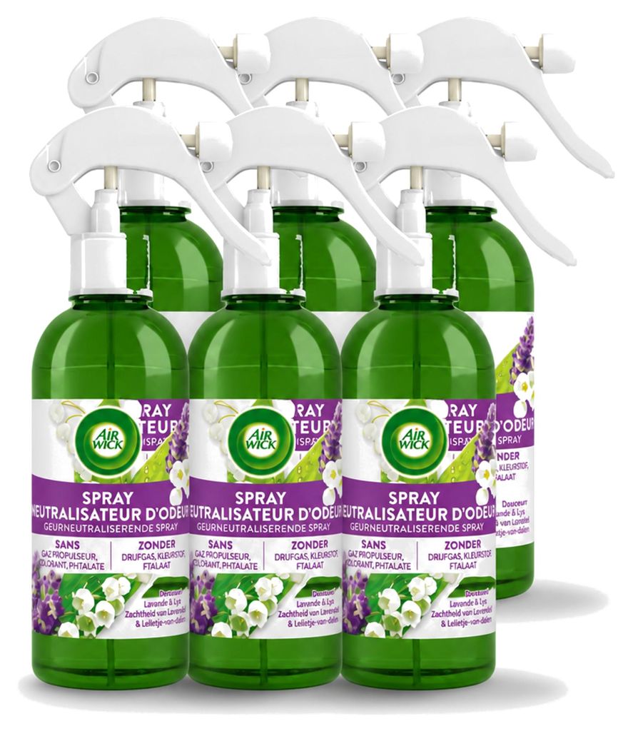 6 x Air Wick Active Fresh luchtverfrisser spray, lavendel & Productafbeelding 