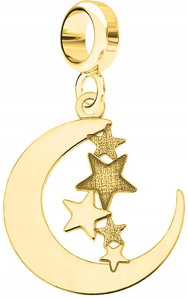 Specifiche Charm Luna Oro Argento 925 | Stelle Spazio Alta Qualità