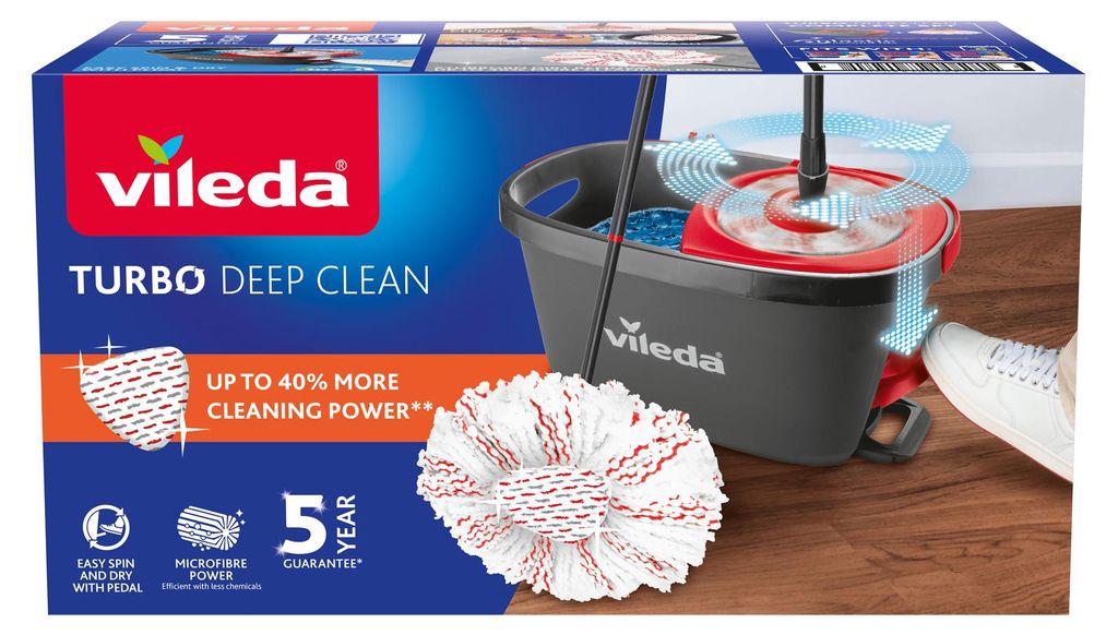Vileda 4023103227446, Mop & bucket set, Mikrofibra, Zdjęcie produktu 