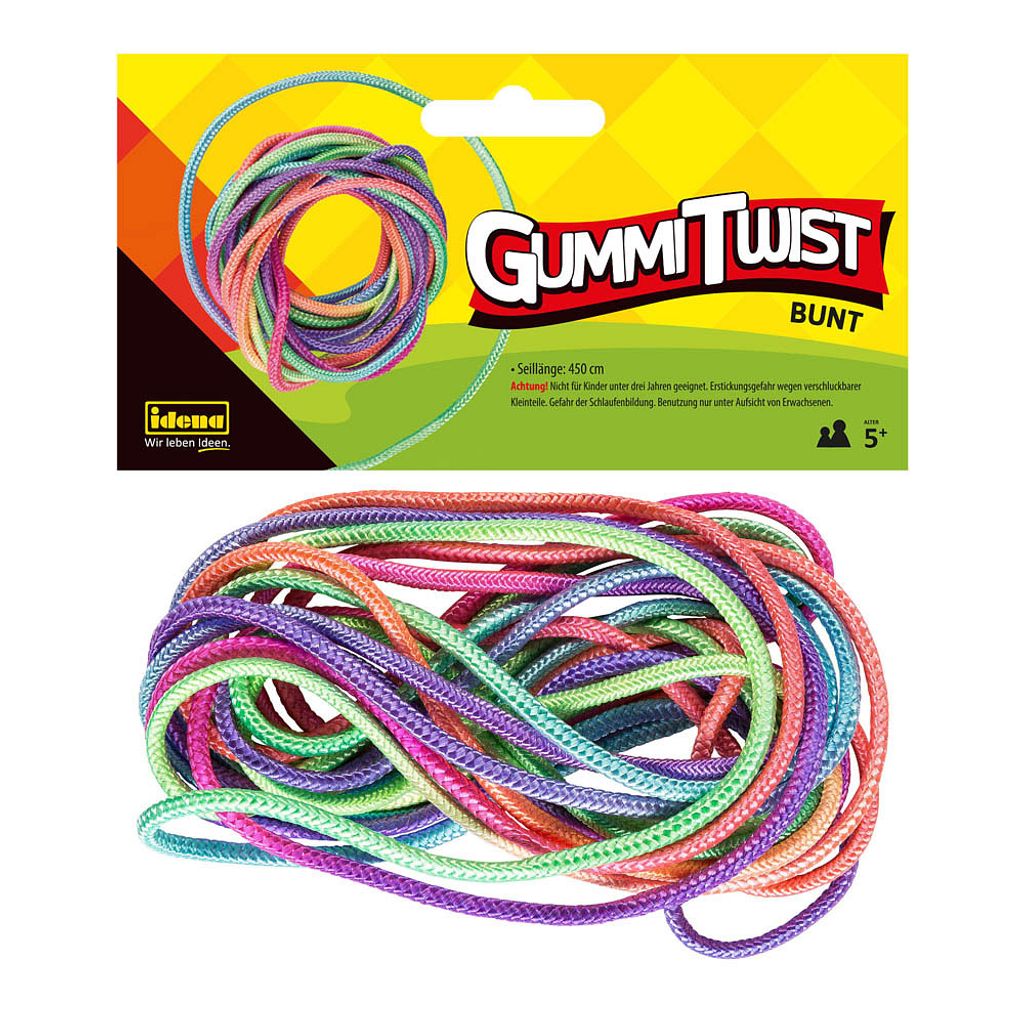 IDENA Idena Gummi Twist 450cm mehrfarbig