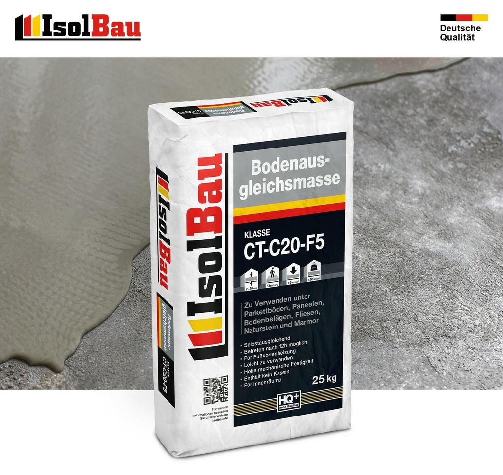 Bodenausgleichsmasse 2-20mm 1 - 48 Stk 25kg Ausgleichsmasse Selbstnivellierende