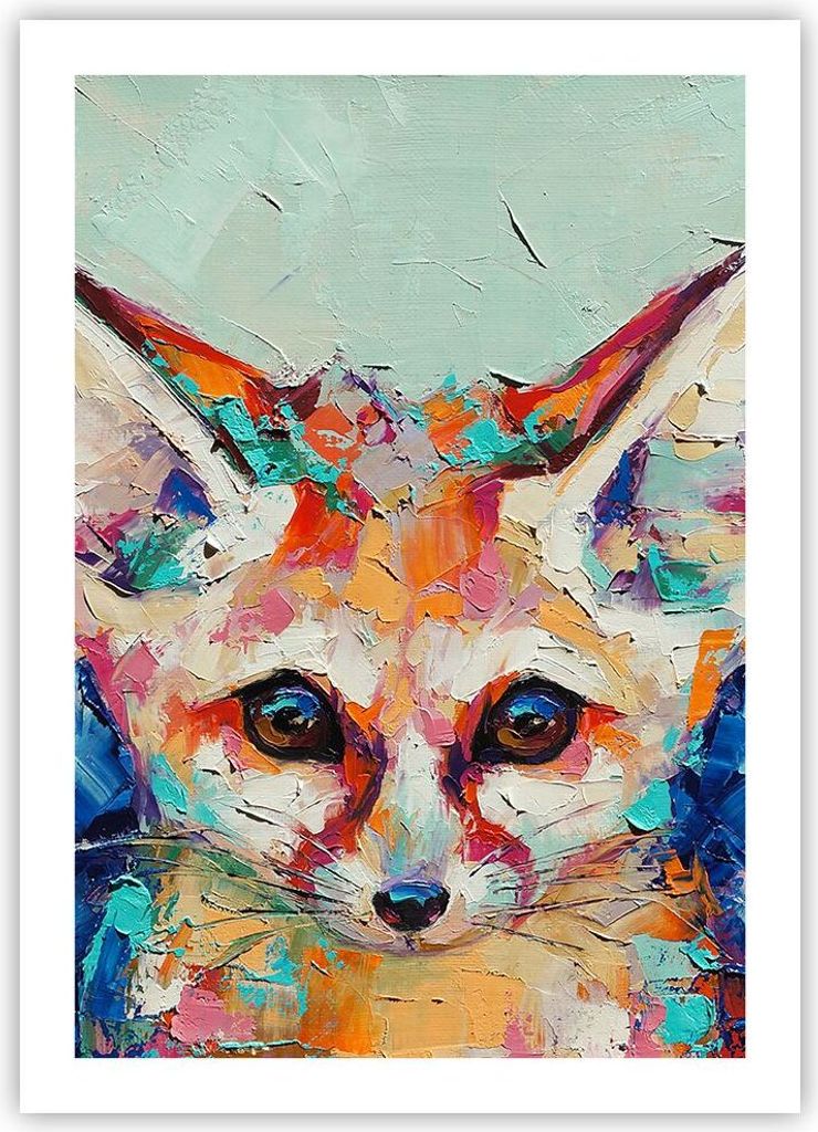 Poster - Poster ohne Rahmen - Klein November Bunt - 50x70 cm - Wand Bild - Wanddeko - Wandbilder - Kunstposter - Wandposter - Bilder - Kunstdruck -...