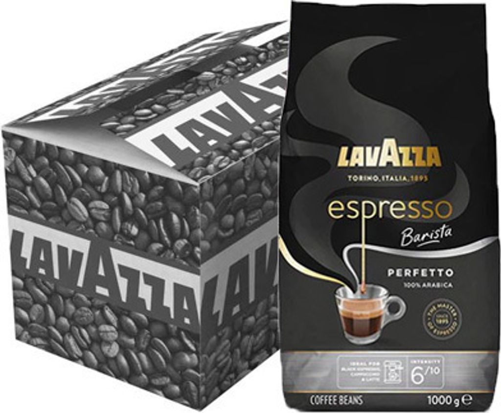 Lavazza - Kaffee Lavazza Espresso Bean Barista Perfetto 1 kg | Stück 1000 Gramm | 6 Stück