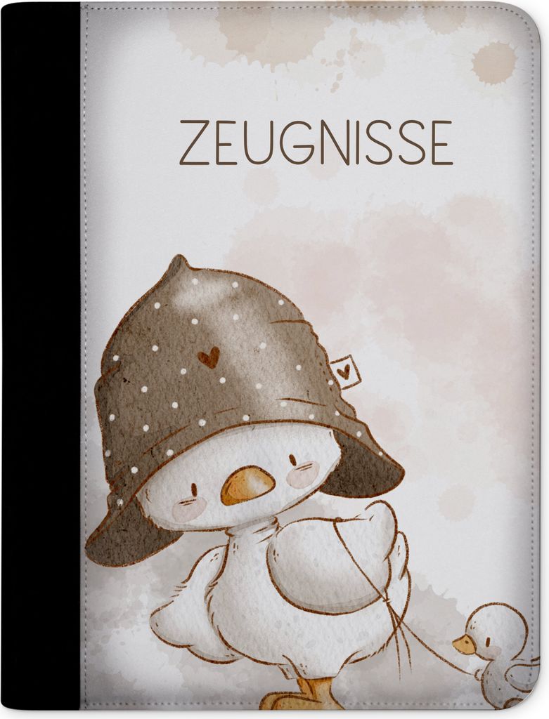 Kinder Zeugnismappe, Zeugnis Ordner A4, Alle meine Ente