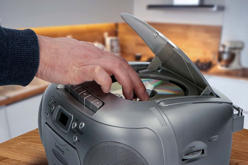 Lenco SCD-420 - Ghettoblaster - Srebrny Zdjęcie produktu 17