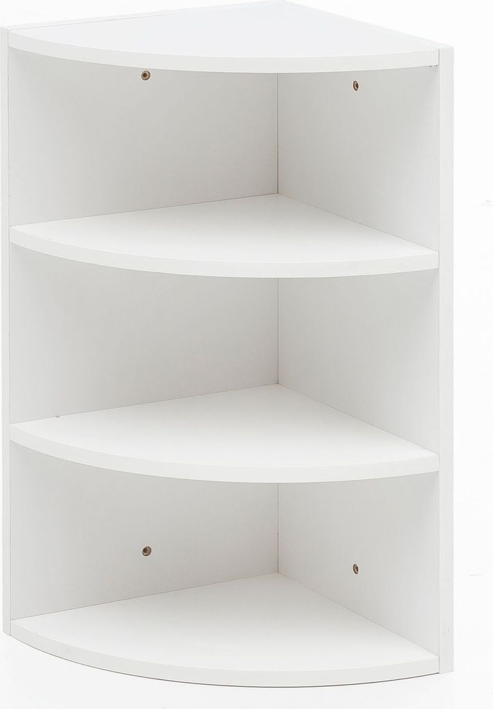 WOHNLING Eckregal Weiß WL5.843 30x60x30 cm Wandregal Produktbild 