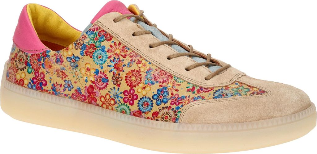 Think TURNA Damenschuhe - sportliche Schnür- Halbschuhe beige NEU