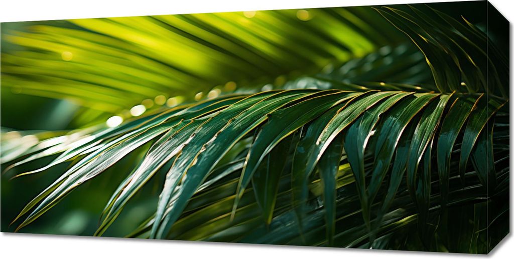 Bild 60x30cm Grüne Kondensation