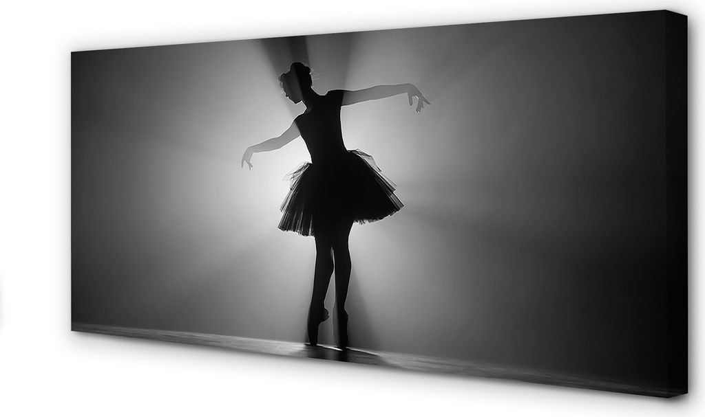 Leinwandbild 140x70 Wandkunst Ballerina grauer Hintergrund