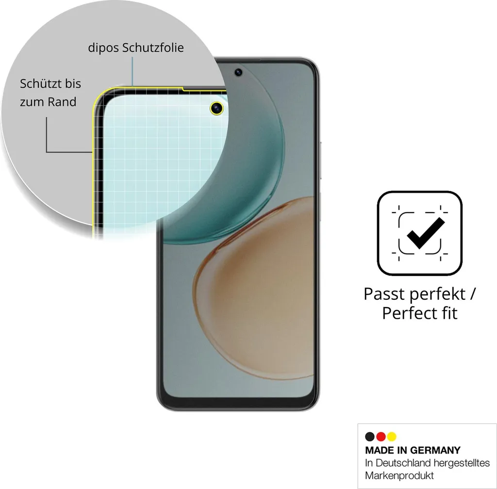 dipos I 6X Pellicola Protettiva Compatibile con Honor View 20 Posteriore Pellicola di Protezione Cristallo