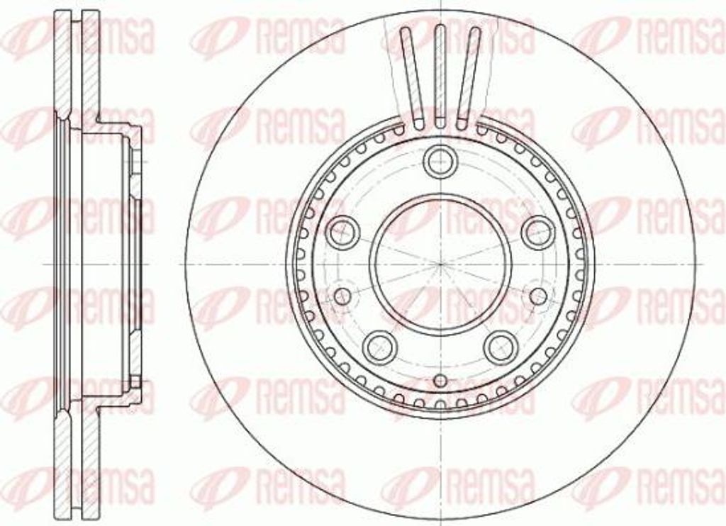 REMSA 6673.10 Bremsscheibe OE GJ6Y3325XA kompatibel mit 6