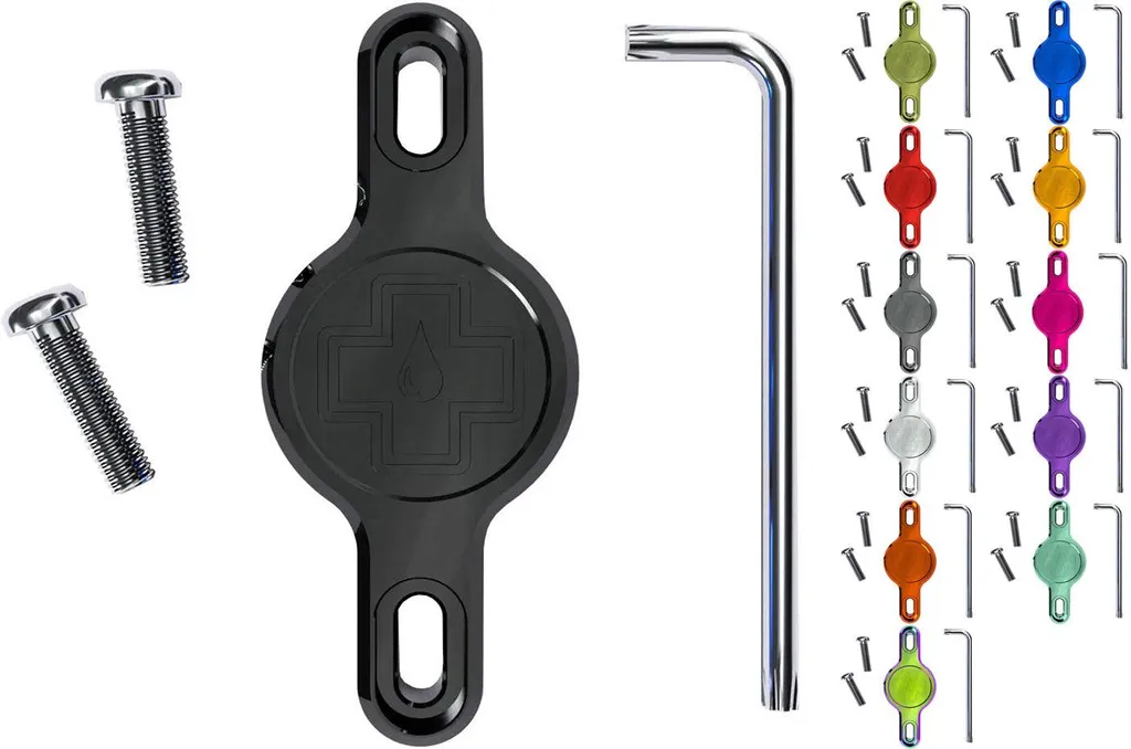 Muc-Off Secure Tag Holder V2 Noir - Support AirTag en Aluminium Blindé